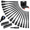 Screw Drive Rset RDTRDT, 37 PCS Magnetic Impac Nut Driver Set, impact driver bit set ...