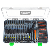RDTRDT 86-Piece Premium Magnetic Impact Nut Driver Set Metric & SAE with Socket Adapters, Bit Holder, Wing Nut Driver, Universal Sockets, Quick Release Extension, Power Bits