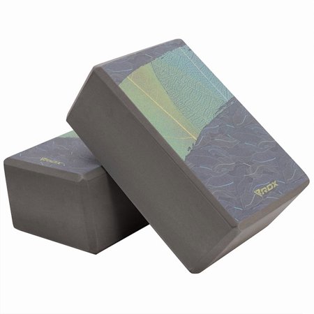 RDX 2 Pack Yoga Block, Non-Slip High-Density Eva Foam, Easy Grip Surface for Stability Strength Training D14 (23x15x9.8CM)