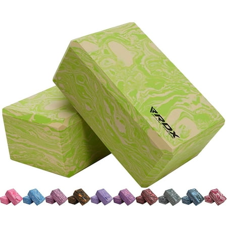 RDX 2 Pack Yoga Block, Non-Slip High-Density Eva Foam, Easy Grip Surface for Stability Strength Training GNW (23x15x9.8CM)