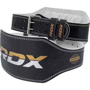 RDX Weight Lifting Belt Gym Fitness, Cowhide Leather, 4” 6” Padded Lumbar Back Support, 10 Adjustable Holes, Weightlifting Powerlifting Bodybuilding Deadlift Squat Workout Strength Training, Men Wome
