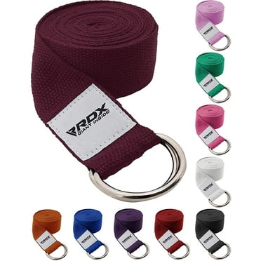 RDX 8ft Yoga Strap with D-Ring Buckle, Durable Polyester Cotton Adjustable Belts for Stretching, BD