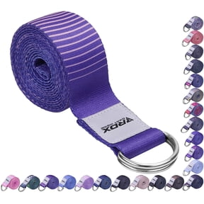 RDX 8ft Yoga Strap with D-Ring Buckle – Durable Polyester Cotton Adjustable Stretching Belt for Yoga, Pilates, Flexibility, Physical Therapy & Fitness Training