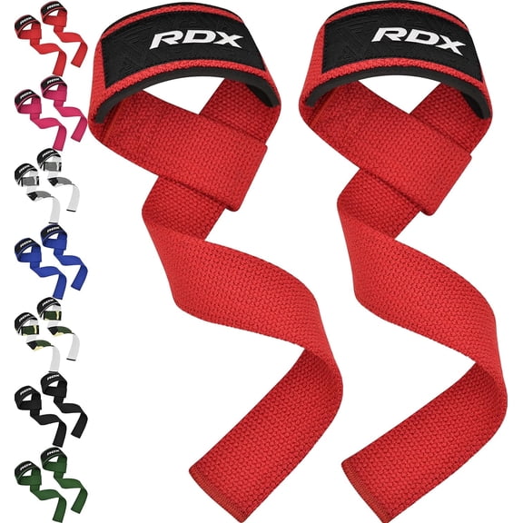 RDX Weight Lifting Straps, Deadlifting Powerlifting, 60CM Anti Slip Hand Bar Grip, 5MM Neoprene Wrist Support, Bodybuilding Workout Heavy Duty Weightlifting