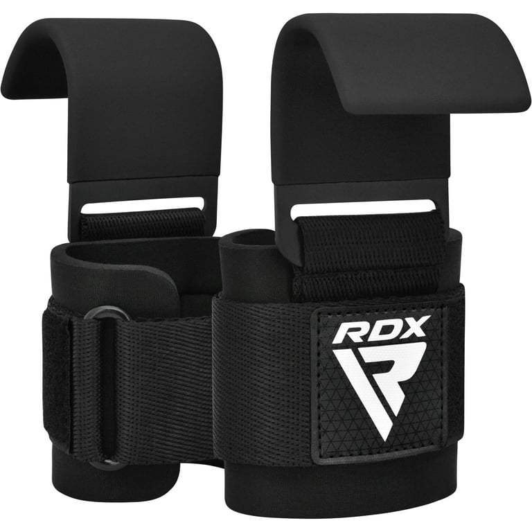 RDX Weight Lifting Hooks, Rubber Coated Grip, Neoprene Wrist