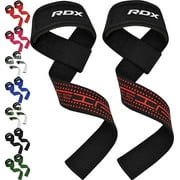 RDX Anti-Slip Soft Cotton Black-Red Weight Lifting Straps