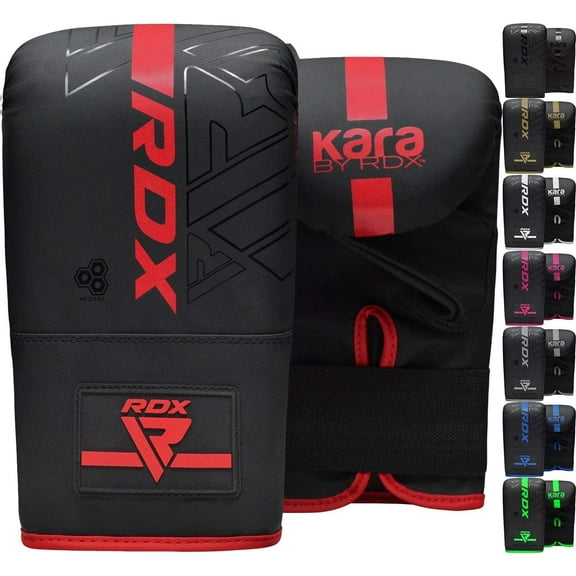 RDX Boxing Gloves for Men Women – Heavy Bag Training Gloves for MMA, Kickboxing, Muay Thai – Kara Leather Punch Mitts, Focus Pads, Sparring Gloves, Mens Boxing Gloves, Adult Sports Boxing Gloves