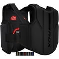thumbnail image 1 of RDX Boxing Body Protector, MMA Kickboxing Muay Thai Boxing Chest Guard, Sparring Training Heavy Punching, Kara Adjustable Strike Shield, Martial Arts Upper Body Ribs Protection Pad, Taekwondo Vest, 1 of 6