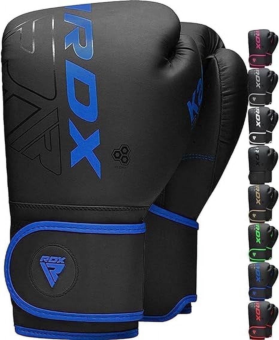 RDX Boxing Gloves for Men & Women | Pro Training Sparring Gloves, Maya Hide Leather Muay Thai | MMA Kickboxing, Unisex Punching Gloves with Thick Padding for Boxing 8 10 12 14 16 18 Oz