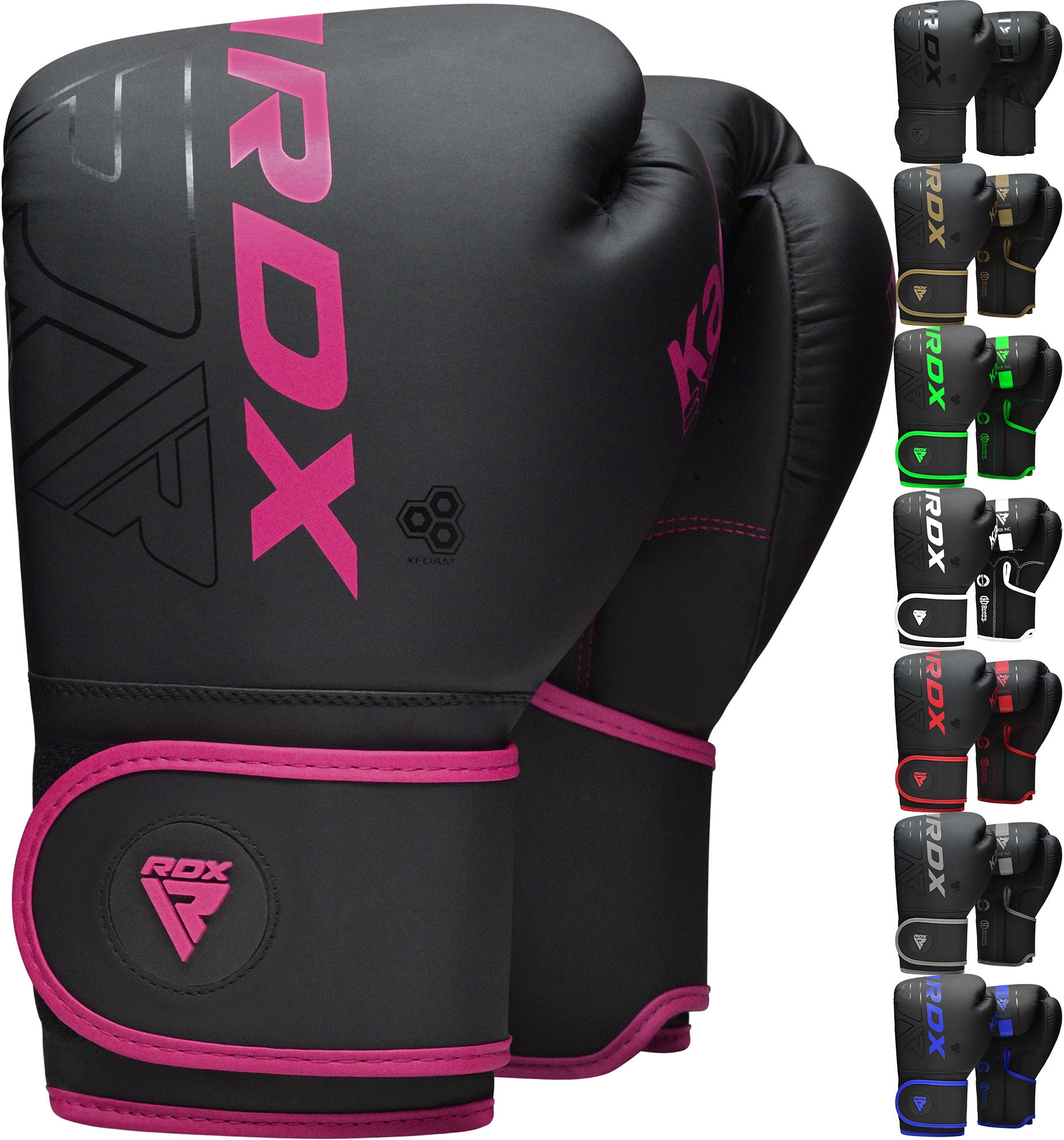 RDX MMA Boxing Gloves, Kara Series F6, black-gold, S | S | 2030080-1