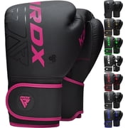 RDX Boxing Gloves for Men & Women | Pro Training Sparring Gloves, Maya Hide Leather Muay Thai | MMA Kickboxing, Unisex Punching Gloves with Thick Padding for Boxing 8 10 12 14 16 18 Oz