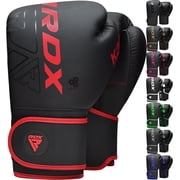 RDX Boxing Gloves for Men & Women | Pro Training Sparring Gloves, Maya Hide Leather Muay Thai | MMA Kickboxing, Unisex Punching Gloves with Thick Padding for Boxing 8 10 12 14 16 18 Oz