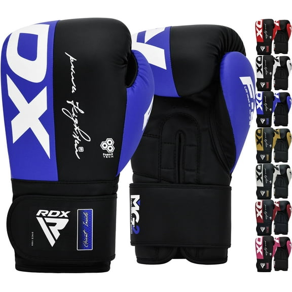 RDX Boxing Gloves for Men Women Maya Hide Leather Sparring Punching Gloves, Training Mitt, Advanced TAKKA Closure Perfect for MMA, Muay Thai Gloves