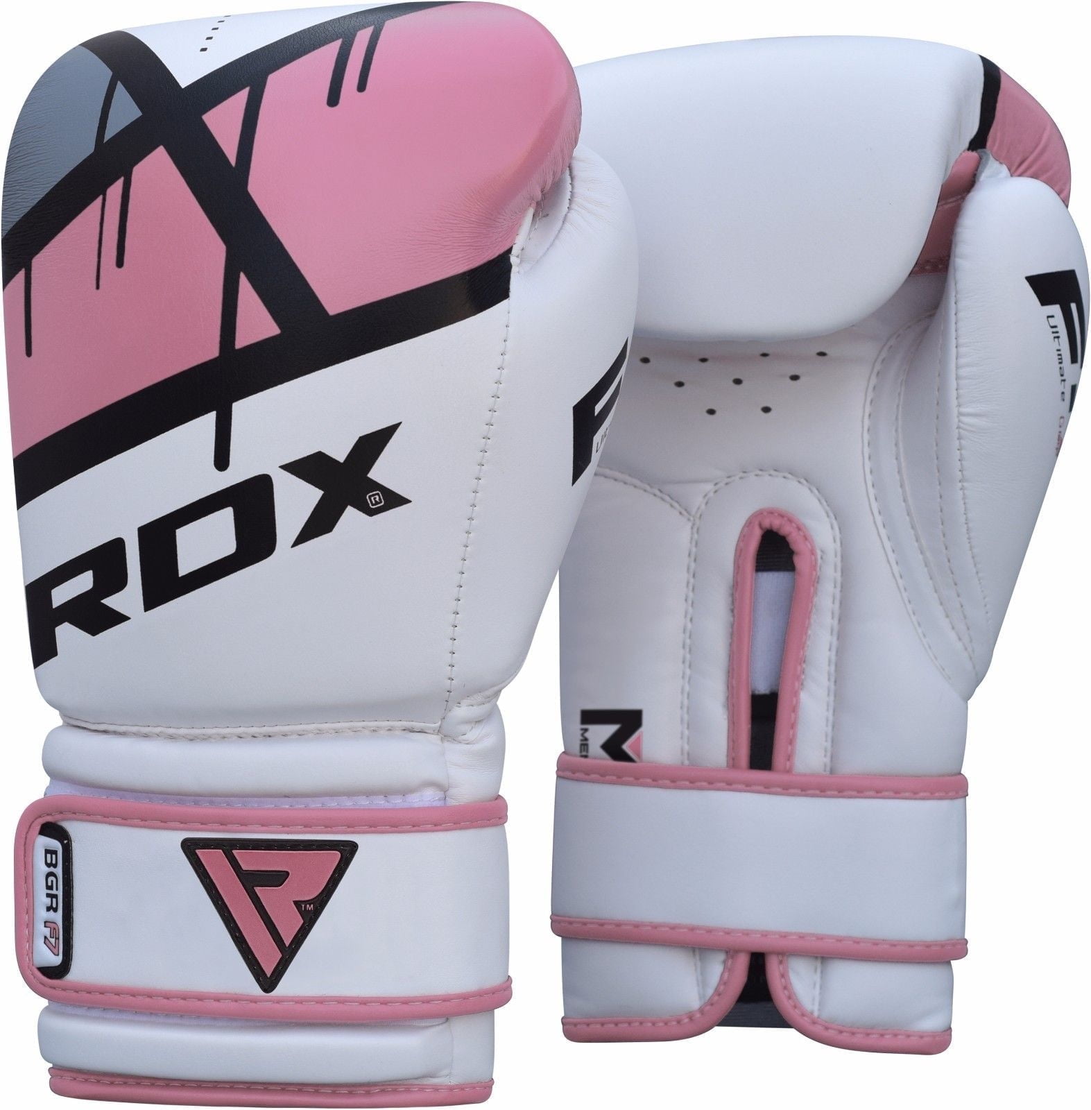 RDX Boxing Gloves for Training Muay Thai Maya Hide Leather Mitts for Fighting, Kickboxing, Sparring EGO Gloves for Punch Bag, Focus Pads, Thai Pad, Grappling Dummy and Double End Ball Punching
