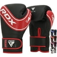 thumbnail image 1 of RDX Boxing Gloves for Kids, Maya Hide Leather Junior Champions Punching Training Gloves for Boxing, MMA, Muay Thai Gloves with Ventilated Palm, 1 of 9