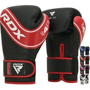 RDX Boxing Gloves for Kids, Maya Hide Leather Junior Champions Punching Training Gloves for Boxing, MMA, Muay Thai Gloves with Ventilated Palm