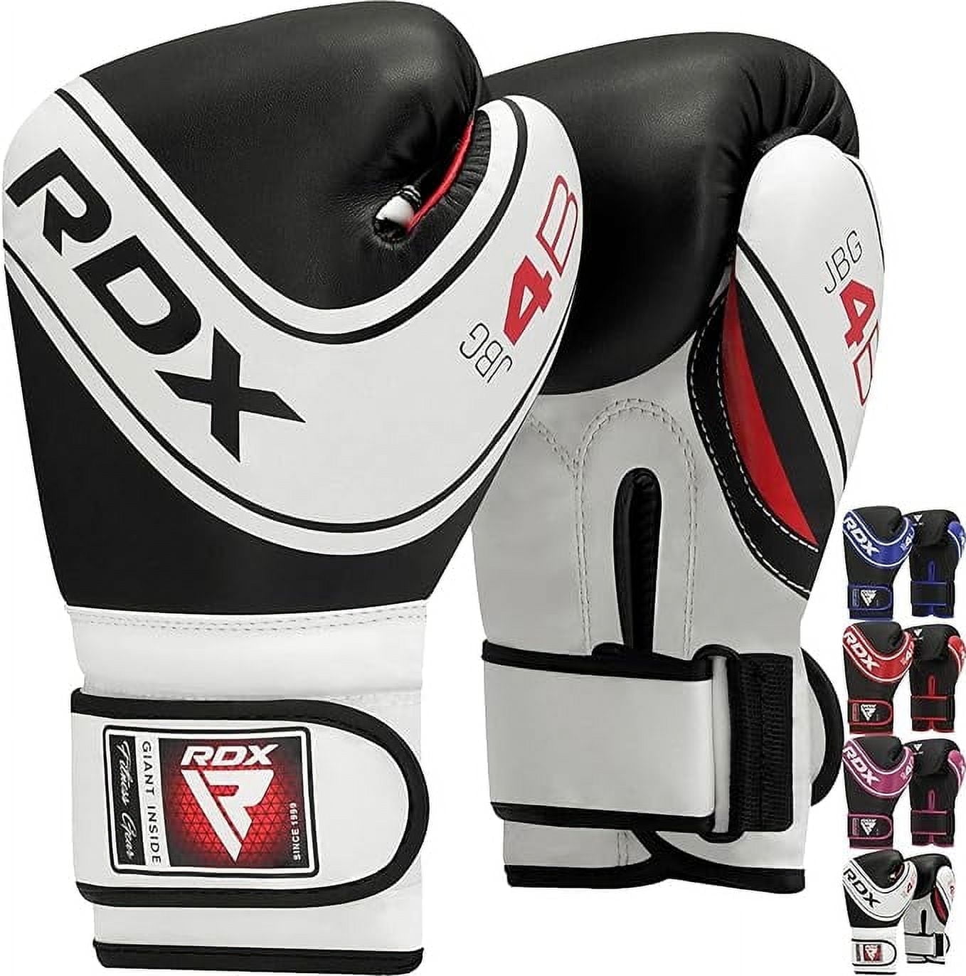 RDX Boxing Gloves for Kids, Maya Hide Leather Junior Champions Punching Training Gloves for Boxing, MMA, Muay Thai Gloves with Ventilated Palm