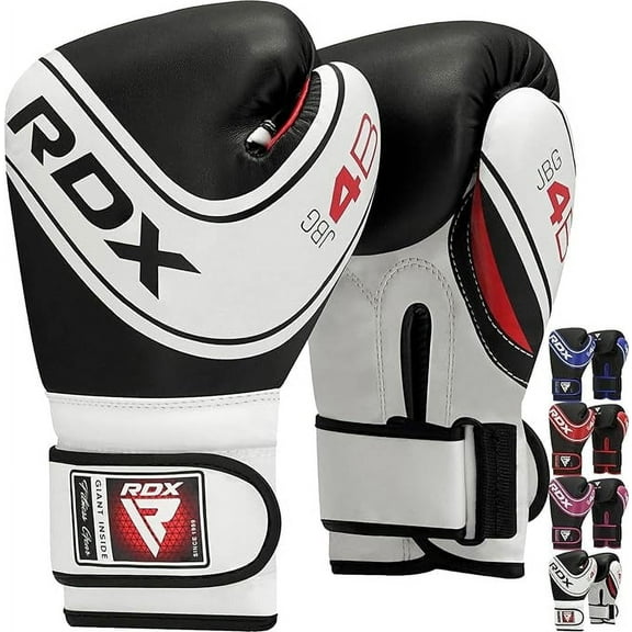 RDX Boxing Gloves for Kids, Maya Hide Leather Junior Champions Punching Training Gloves for Boxing, MMA, Muay Thai Gloves with Ventilated Palm