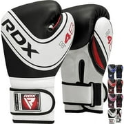 RDX Boxing Gloves for Kids, Maya Hide Leather Junior Champions Punching Training Gloves for Boxing, MMA, Muay Thai Gloves with Ventilated Palm
