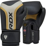 RDX Boxing Gloves for Training Muay Thai, Maya Hide Leather Gloves for Sparring, Kickboxing, Fighting, Punch Bags and Focus Pads Punching