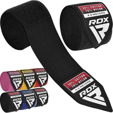 RDX Boxing Hand Wraps 180" | Boxing Wraps with Thumb Loop & Wrist Support for Punching Bag & Speed Ball Training | Elasticated Hand Wraps for Boxing, MMA, Muay Thai, Kickboxing |