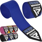 RDX Boxing Hand Wraps Inner Gloves, 4.5 Meter 180 Inches Elasticated Thumb Loop Bandages, Under Mitts Wrist Hand Protection, Muay Thai MMA Kickboxing Martial Arts, Punching Bag Speed Ball Training