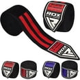 thumbnail image 1 of RDX Boxing Hand Wraps Inner Gloves Professional for MMA Training 4.5 Meter Bandages Under Mitts, Red, 1 of 5
