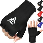RDX Boxing Hand Wraps Inner Gloves for Punching - Half Finger Elasticated Bandages under Mitts Fist Protection - Great for MMA, Muay Thai, Kickboxing, Martial Arts Training, Combat Sports