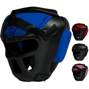RDX-Boxing-Headgear-MMA-Muay-Thai-Removable-Face-Grill-Blue-M