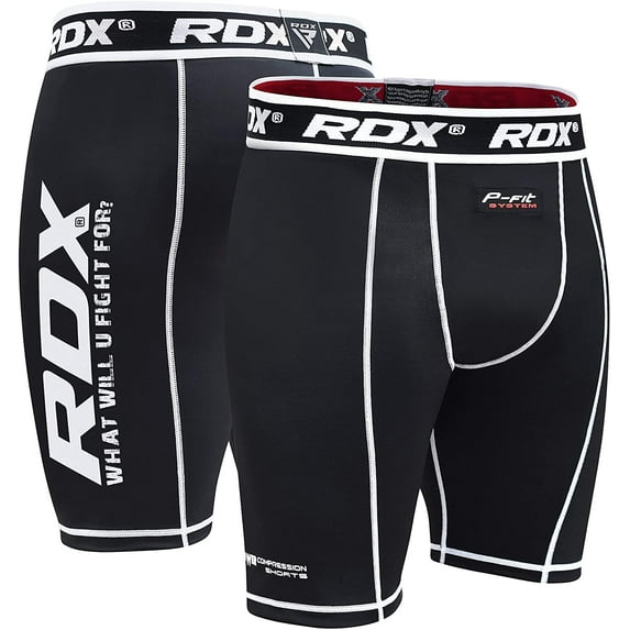 RDX Compression Shorts Mens Active Workout Running Gym, Base Layer Fitness Performance Tights, Small