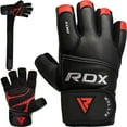 thumbnail image 1 of RDX Cow Hide Leather Gym Weight Lifting Gloves Training Fitness Exercise, 1 of 6