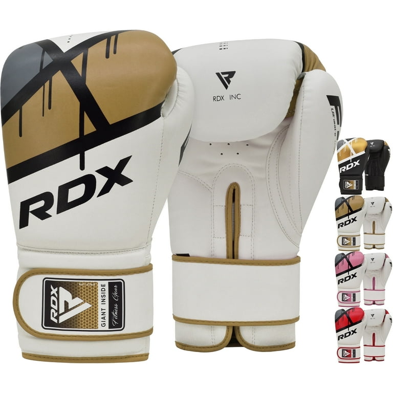 RDX F7 Leather Boxing Gloves for Men Women, Unisex Sparring Muay