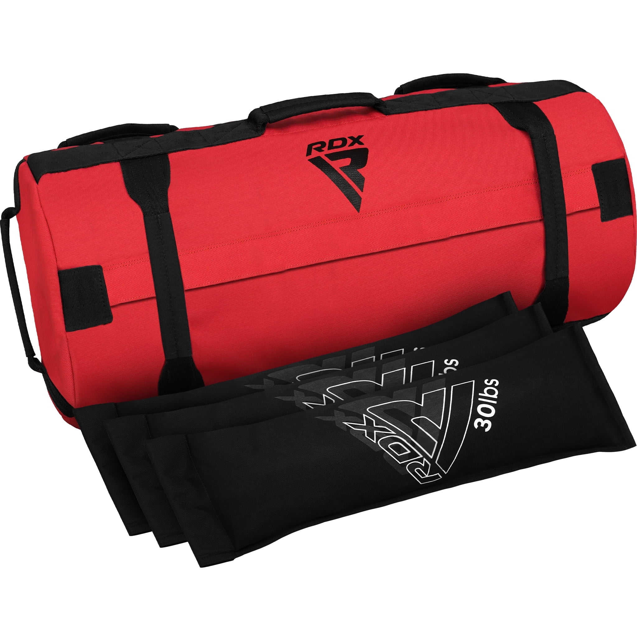RDX Sandbag for Fitness Weights Training, Unfilled Power Bags with Handles, 5-200 LBs Adjustable Weighted Slam Bag for Strength Powerlifting Running Heavy Workout Home Gym Exercise, Sold AS UNFILLED