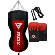 RDX Filled Heavy Punching Bag Uppercut Kick Boxing Gloves Bracket Chain Training