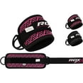 thumbnail image 1 of RDX Fitness Ankle Strap for Cable Machine – Steel Double D Ring Ankle Cuff Legs Workout, 1 of 5