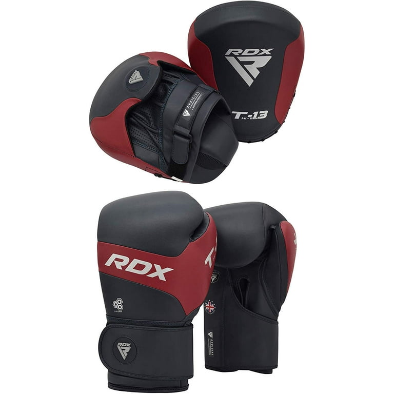RDX Focus Pads and Boxing Gloves Set Hook Jab Target Mitts