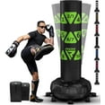 thumbnail image 1 of RDX Free Standing Punching Bag with Gloves, 6FT XXL Heavy Duty Adult RONIN Target Pedestal Bag Set, Green, 1 of 8
