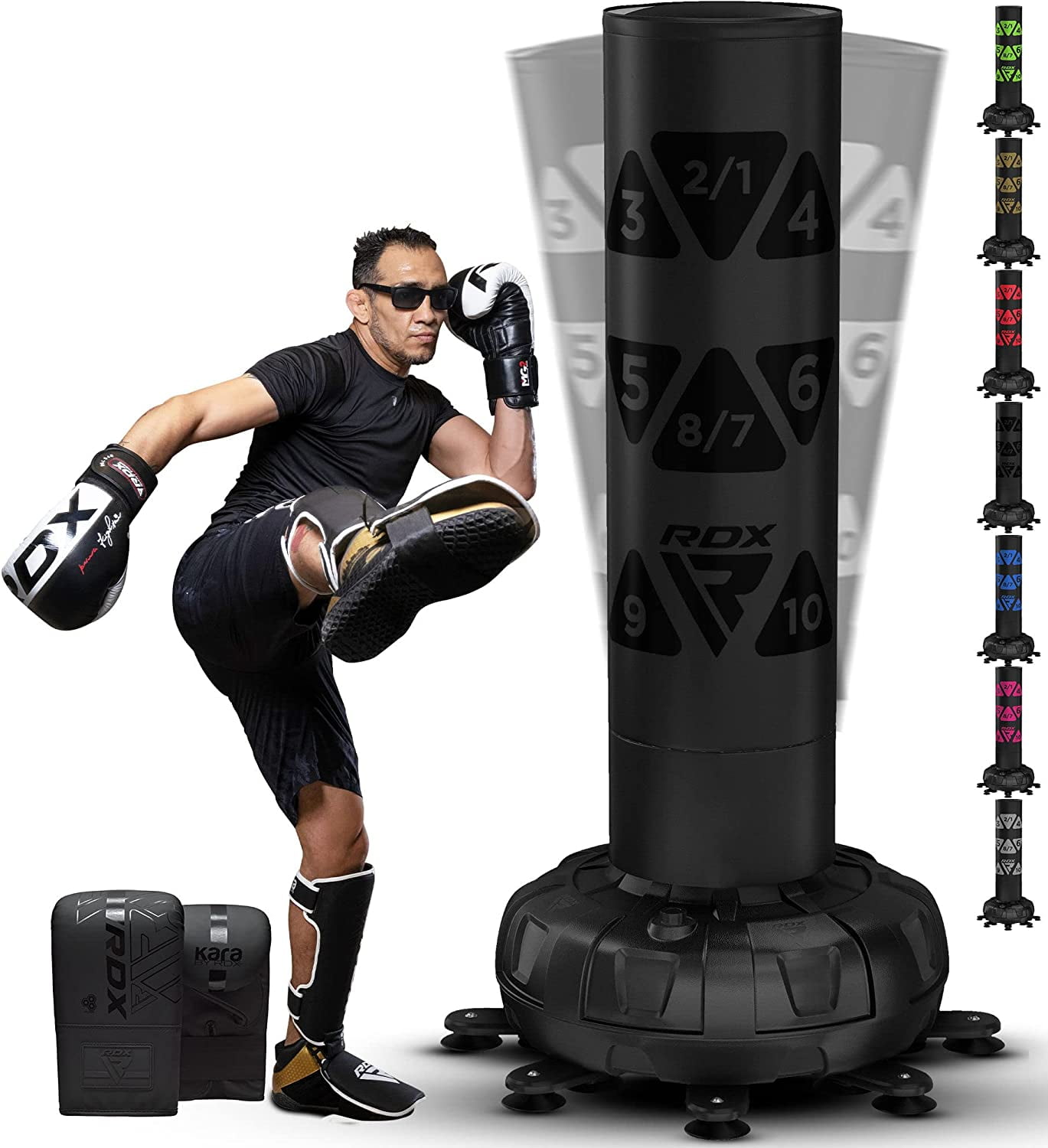 RDX Free Standing Punching Bag with Gloves, 6FT XXL Heavy Duty Adult ...