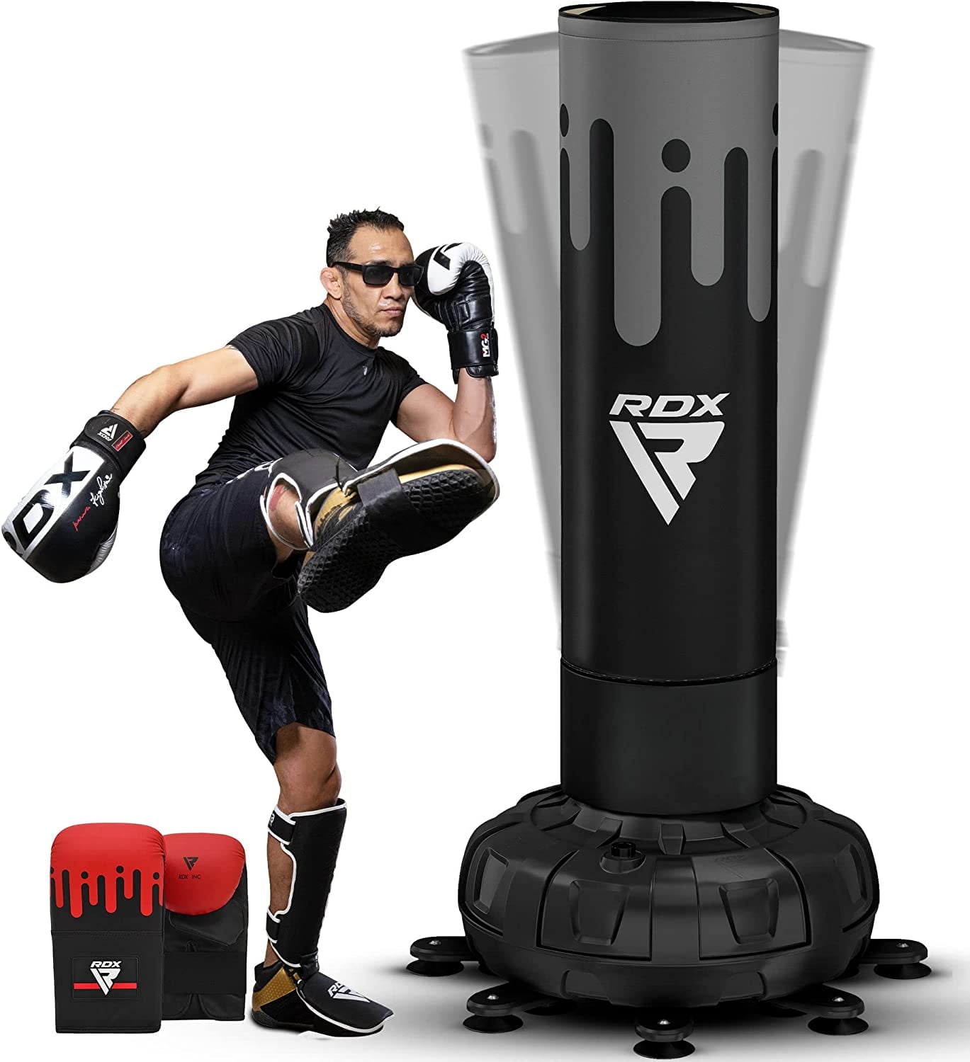 RDX 6FT XXL Heavy Duty Punching Bag with Gloves, RONIN MMA, Boxing