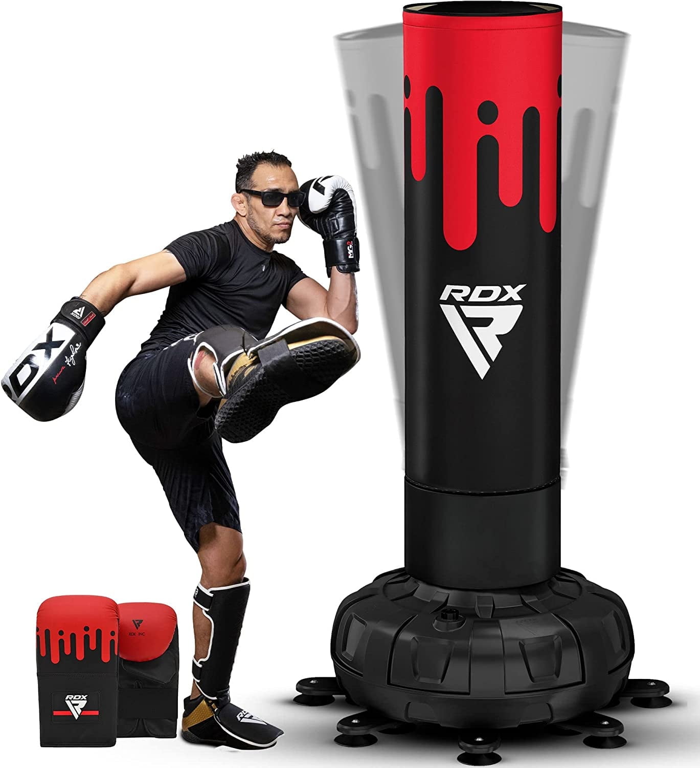 メンテナンス Weighted Punching Bag RDX FreeStanding Punching Bag with Gloves, 5FT XXL Heavy