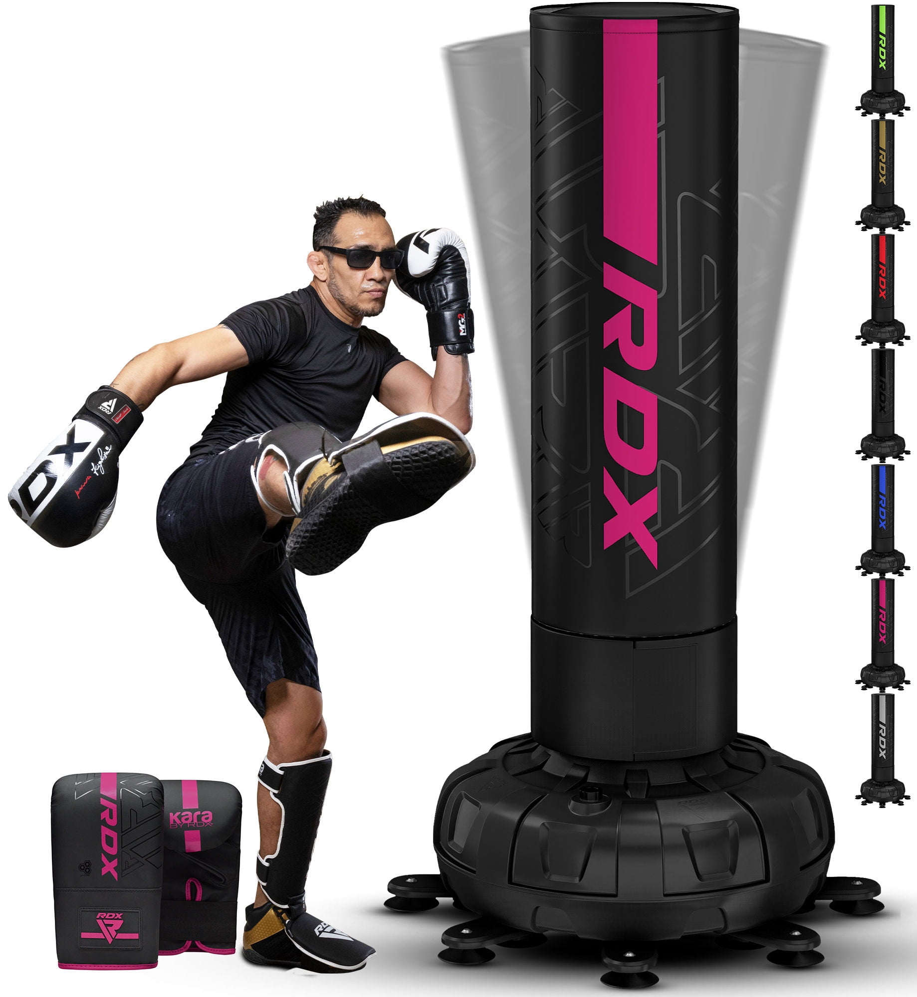 RDX Freestanding Punching Bag Gloves 73 6ft XXL Heavy Duty Adult Pedestal Bag 17 Suction Cup Stand Base Free Standing Kickboxing Boxing MMA Muay Thai d446581f 6403 4dd6 93a9 6ac72225f61d.57048d00875dec16abbad1c5a26527cc