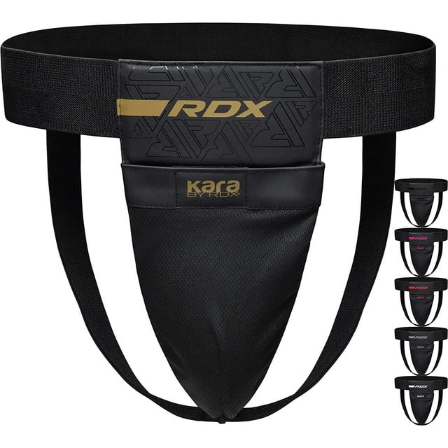 RDX Groin Guard for Boxing Muay Thai Kickboxing MMA Fighting, Maya Hide Leather Kara Men