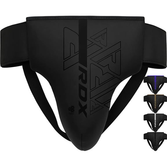 RDX Groin Protector for Boxing, Muay Thai, Kickboxing and MMA Fighting, Maya Hide Leather Abdo Gear for Martial Arts Training, Men Jockstrap Abdominal Guard for Sparring, Taekwondo and Grappling