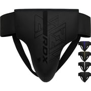 RDX Groin Protector for Boxing, Muay Thai, Kickboxing and MMA Fighting, Maya Hide Leather Abdo Gear for Martial Arts Training, Men Jockstrap Abdominal Guard for Sparring, Taekwondo and Grappling