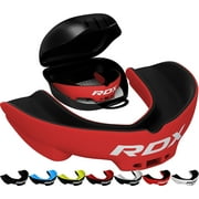 RDX Gum Shield Boxing MMA Mouth Guard Kickboxing Mouthpiece, Mouthguard Jaw Protector with Case, Muay Thai Martial Arts Rugby Hockey Football Judo Karate Soccer Contact Sports