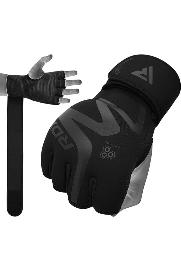RDX, Hand Wraps Inner Gloves, Fist Protector Wrist Support, Black, M