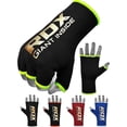 thumbnail image 1 of RDX, Hands wraps Inner Gloves, Half Finger Elasticated Bandages, Green, Large, 1 of 9