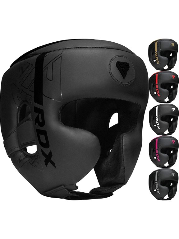 Headgear for Boxing, MMA Training, Adjustable Padded KARA Head Gear for Cheeks, Forehead and Ear Protection, Muay Thai Headgear, Kickboxing, Sparring, Martial Arts, Karate, Taekwondo Helmet