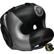 RDX Headgear for Boxing and MMA Training, Maya Hide Leather Mark PRO Bar Head guard for Full Face, Ear, Cheek Bone Protection Kickboxing Martial Arts Grappling Taekwondo Sparring Helmet Head Guard