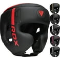 thumbnail image 1 of RDX Headgear for Boxing, Training, Adjustable Padded KARA Head Gear for Cheeks, Forehead and Ear Protection, Red, Medium, 1 of 6